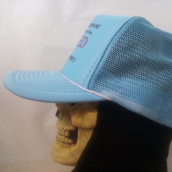 Vintage RETIRED  No Business No Money Rope Snap Back Trucker Hat - Picture 3 of 8